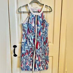 Lilly Pulitzer Red Right Return Dress Sz 10